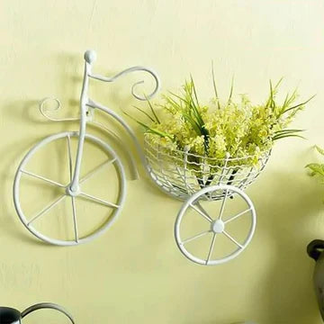 Bicycle Design Wall Basket For Home Decoration