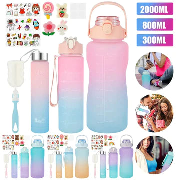 3 Pcs Sports Water Bottle