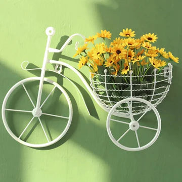 Bicycle Design Wall Basket For Home Decoration