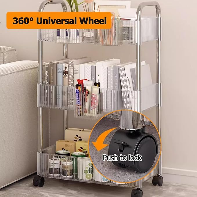 4 layer Acrylic trolley