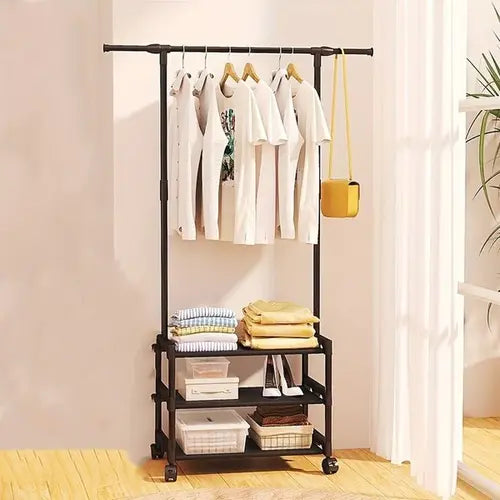 3-layer attachable cloth rack