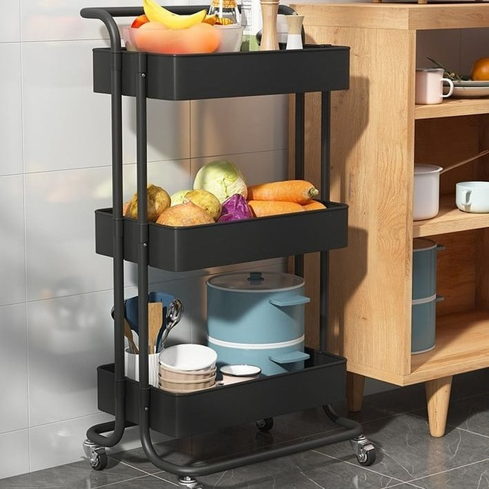 3-Tier Metal Trolley