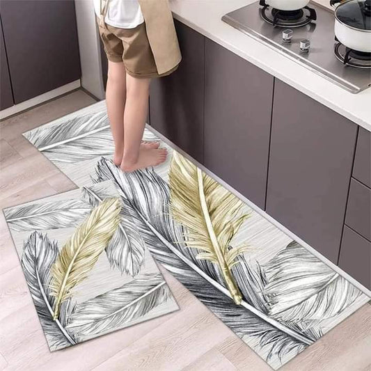 Elegant super absorbent Floor mat pack of Big & small