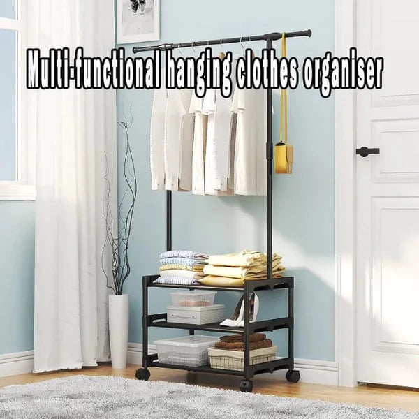 3-layer attachable cloth rack