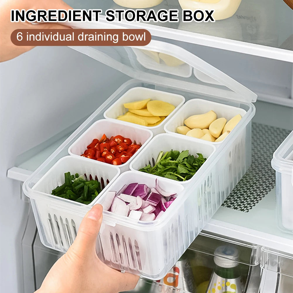 Vegetable & Fruit Storage Box With Lid