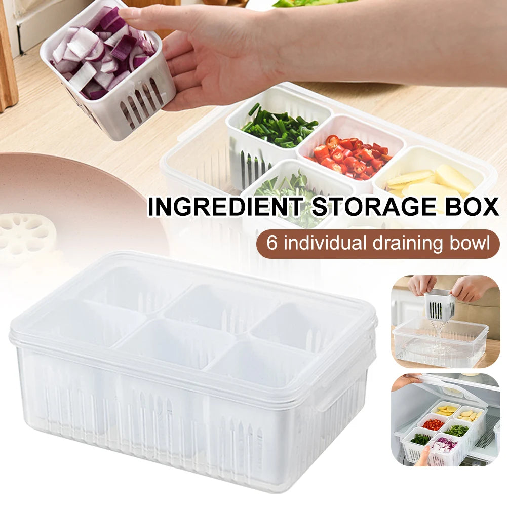 Vegetable & Fruit Storage Box With Lid