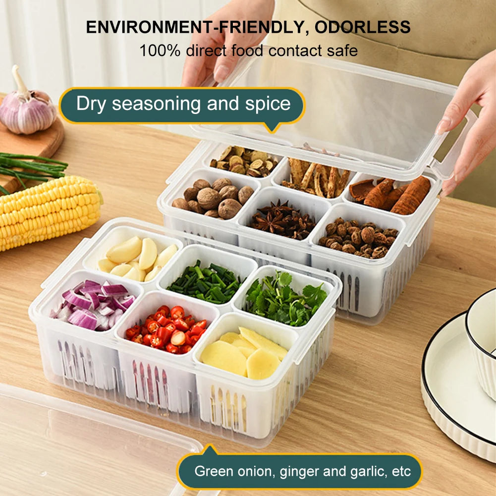 Vegetable & Fruit Storage Box With Lid