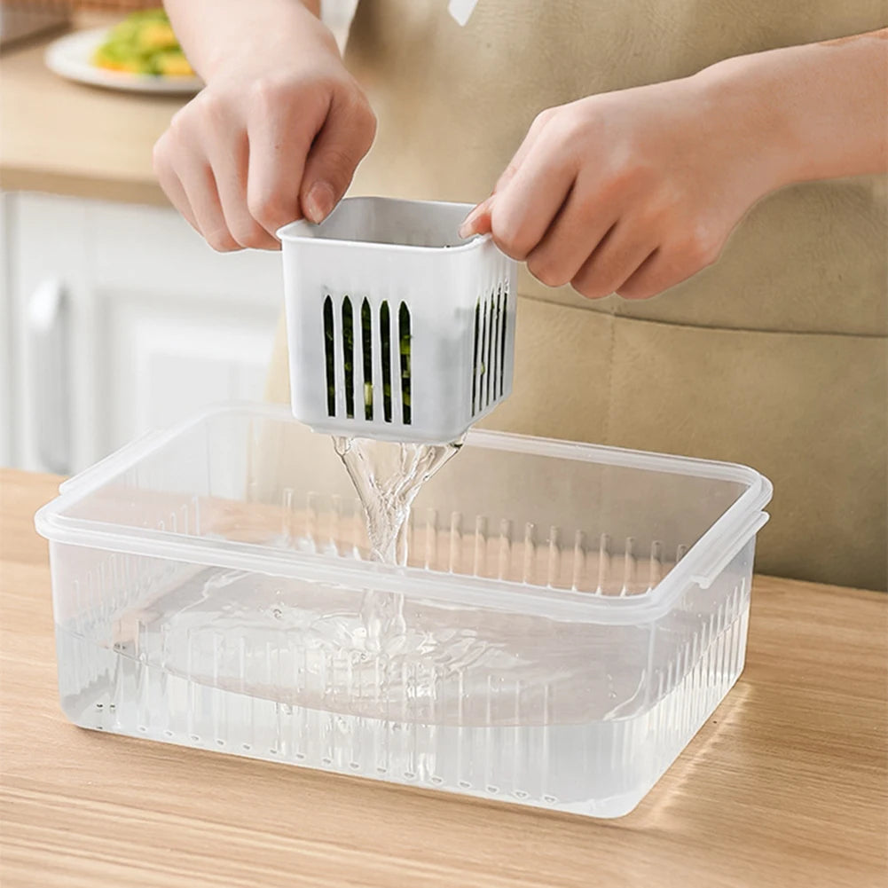 Vegetable & Fruit Storage Box With Lid