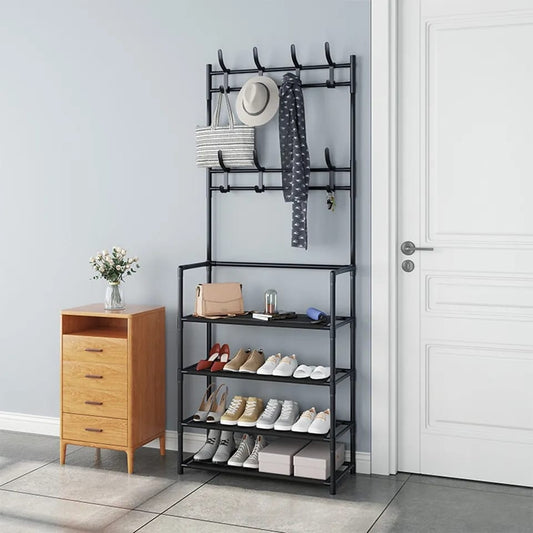 5 Layer Shoes Rack With Hanging Stand