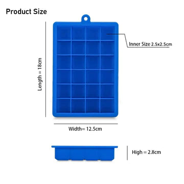 24 Cubic Ice Tray With Lid