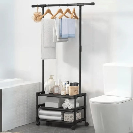 3-layer attachable cloth rack