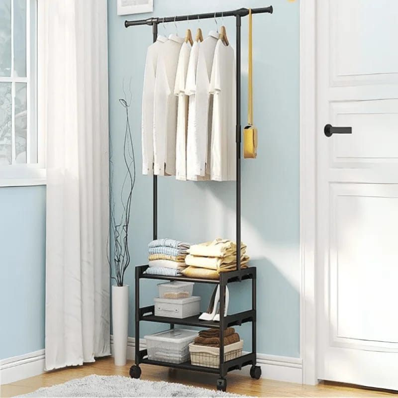 3-layer attachable cloth rack