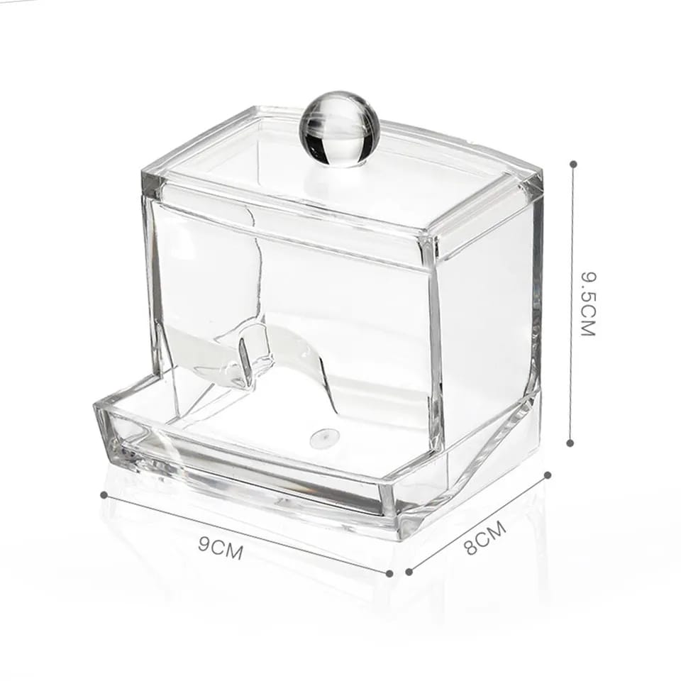 Acrylic Cotton Swabs Storage Box