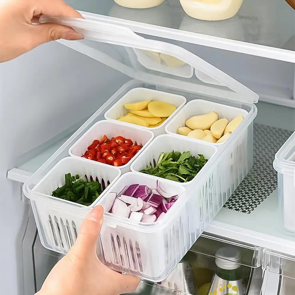 Vegetable & Fruit Storage Box With Lid