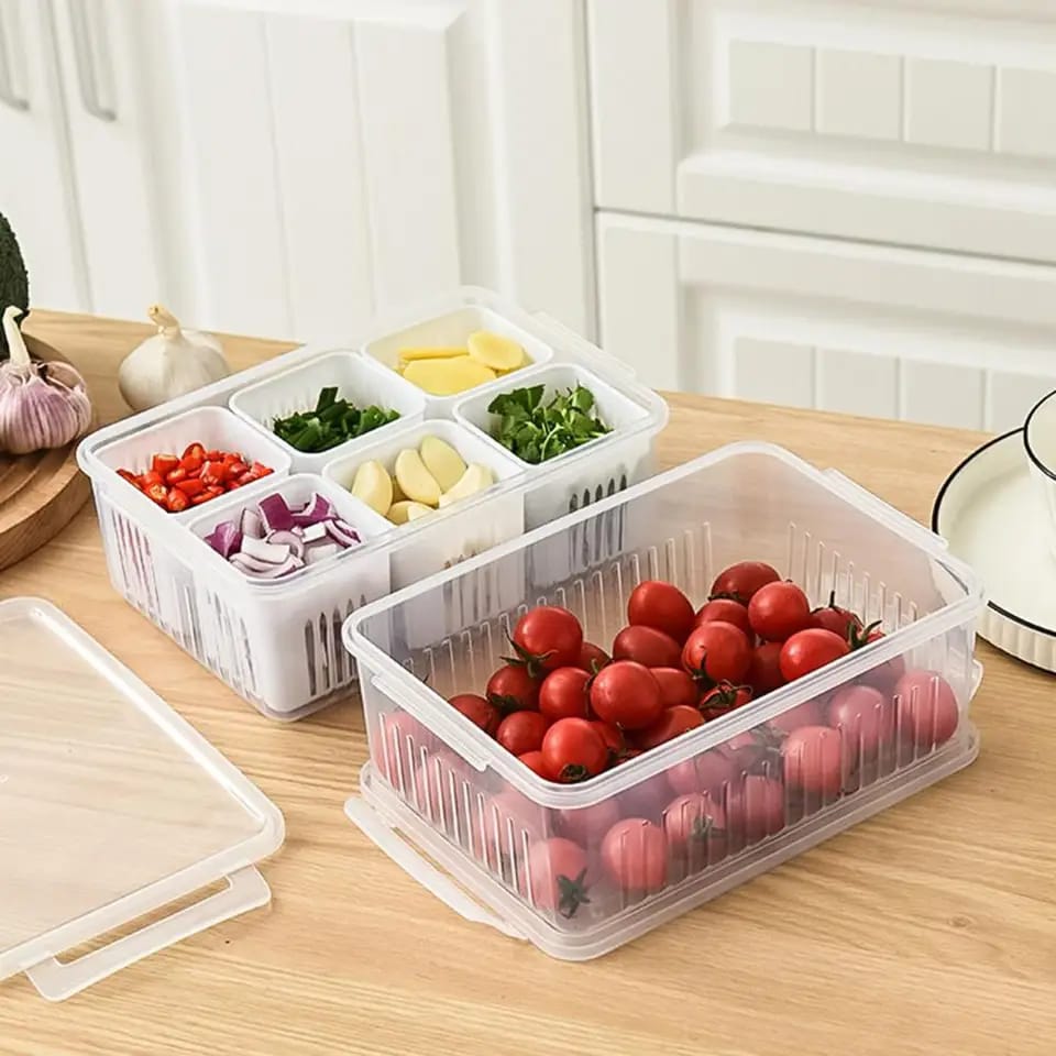 Vegetable & Fruit Storage Box With Lid