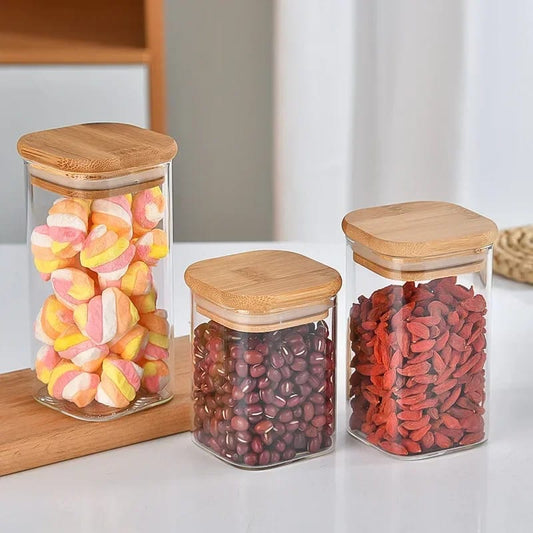 3pcs Glass Jar