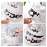 Hand-Held Cosmetic Organizer With Drawer
