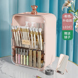 Clear View Cosmetic Organizer With Mirror & LED