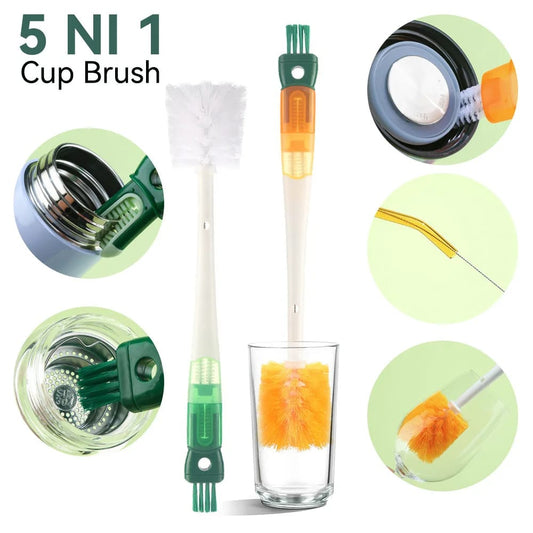 5 in 1 Bottle Cleaning Brush