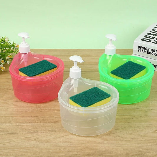 Dish Soap Dispenser and Sponge Holder