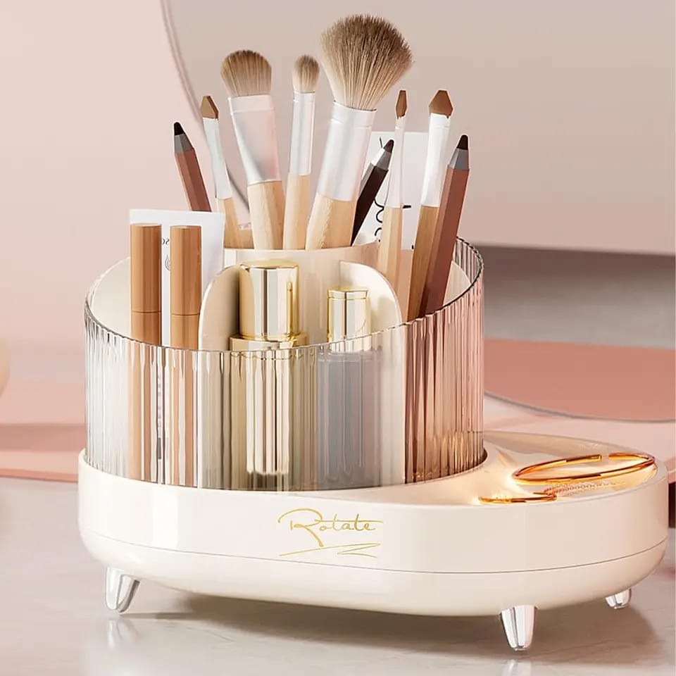 360 Clear Cosmetic Brushes Holder