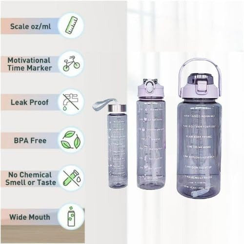 Hydration Trio Water Bottle - Set of 3