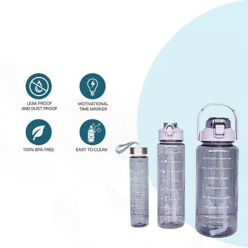 Hydration Trio Water Bottle - Set of 3