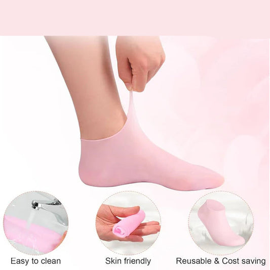 Silicone Heel Moisturizing Socks